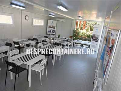 interior restaurant din containere modulare